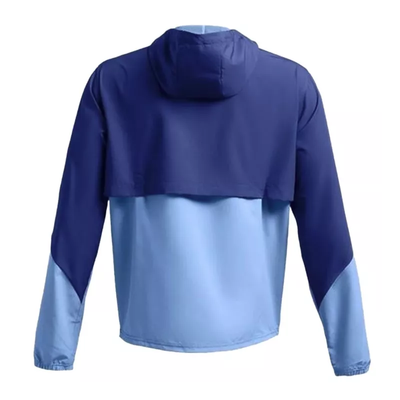 Legacy Windbreak Hooded Windbreaker - Sky Blue, White. - Man