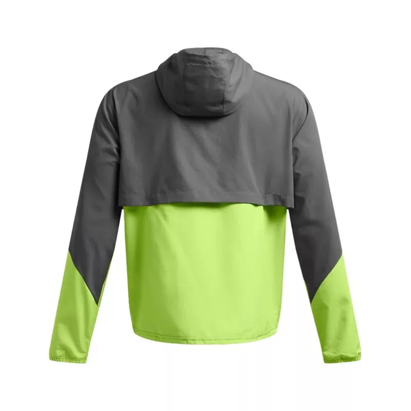 Coupe Vent À Capuche Legacy Windbreak - Gris Et Vert - Homme