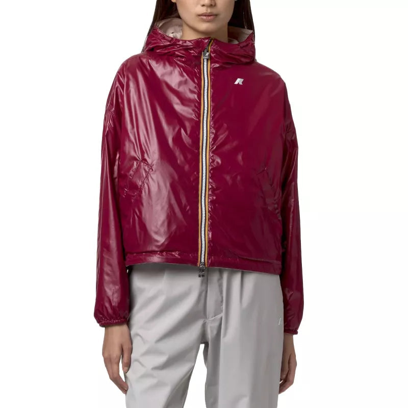 Cortavientos K-Way Laurette Plus 2 Reversible - Rosa/Burdeos