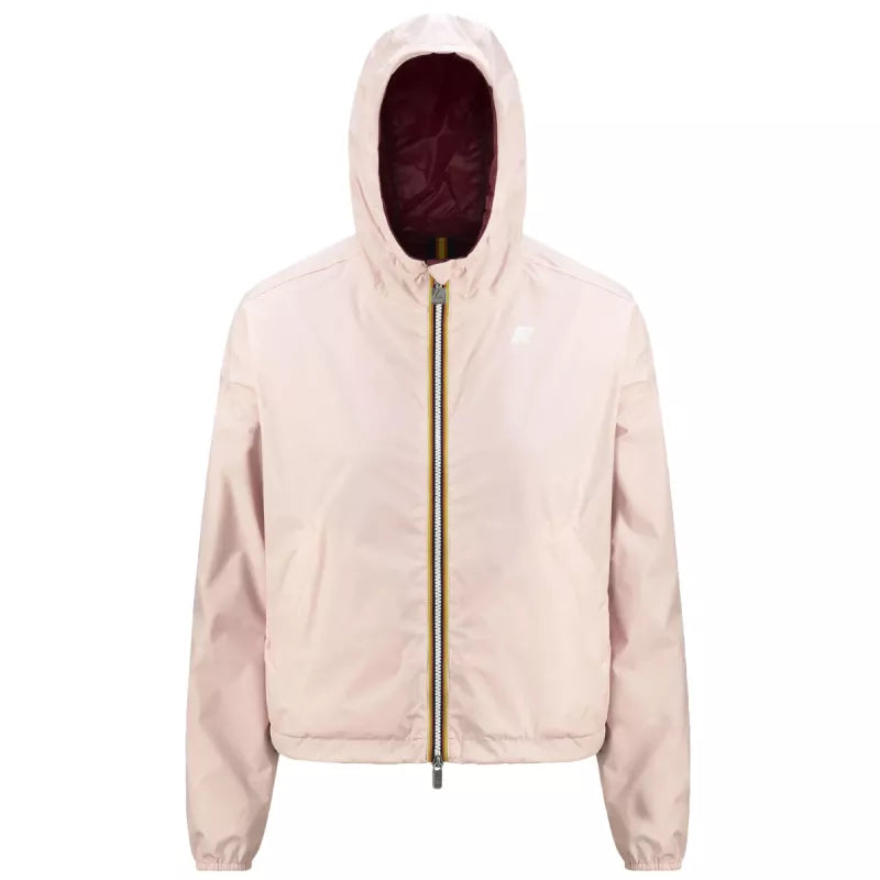Cortavientos K-Way Laurette Plus 2 Reversible - Rosa/Burdeos