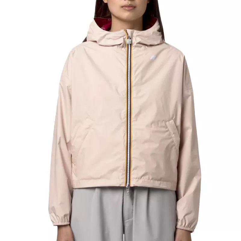 Cortavientos K-Way Laurette Plus 2 Reversible - Rosa/Burdeos