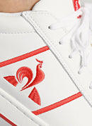 Le Coq Sportif - Baskets Courtclassic Sport - Blanc/Rouge - Homme