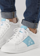 Le Coq Sportif - Baskets Courtclassic - Optical White Sky Blue - Femme