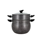 Cuscusera Con Tapa De Vidrio - 9 L