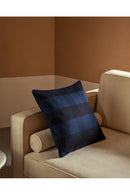 Coussin Grands Carreaux - Bleu / Noir