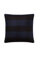 Coussin Grands Carreaux - Bleu / Noir