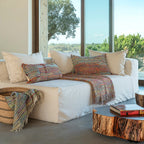 Hand-Woven Throw - Azure - 140X220Cm