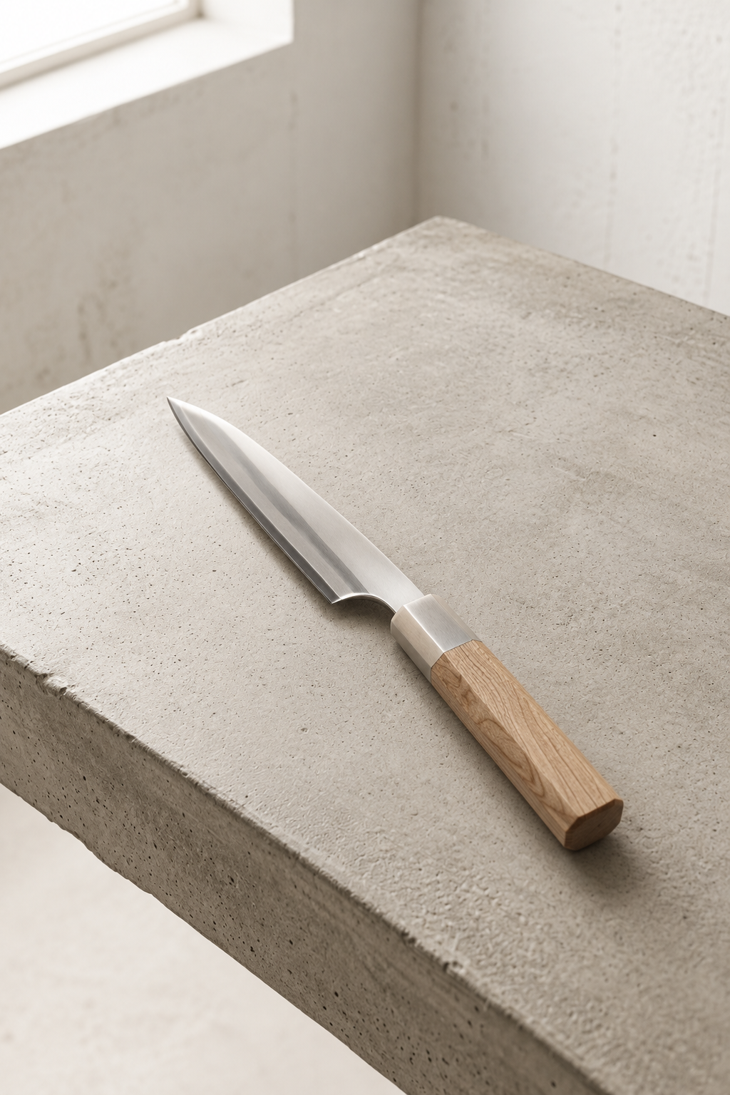 Inku Knives - Kitchen Knife - Stainless Steel And Wood - Grey