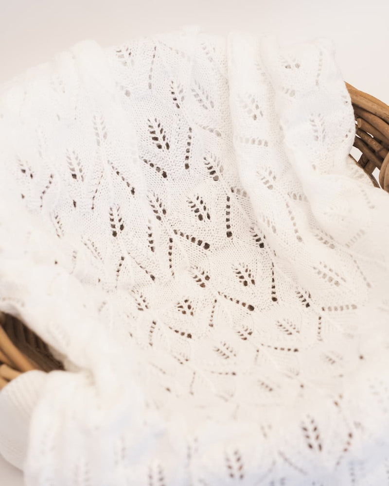 Couverture Au Crochet - Blanc