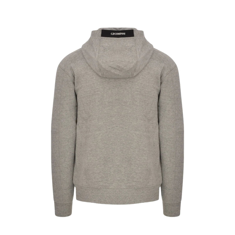 Sweat à Capuche Diagonal Fleece Lens – C.P. Company – Gris Chiné