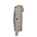Sweat à Capuche Diagonal Fleece Lens – C.P. Company – Gris Chiné