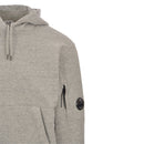 Sweat à Capuche Diagonal Fleece Lens – C.P. Company – Gris Chiné