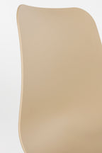 Leon - Dining Room Chair - Steel - Beige