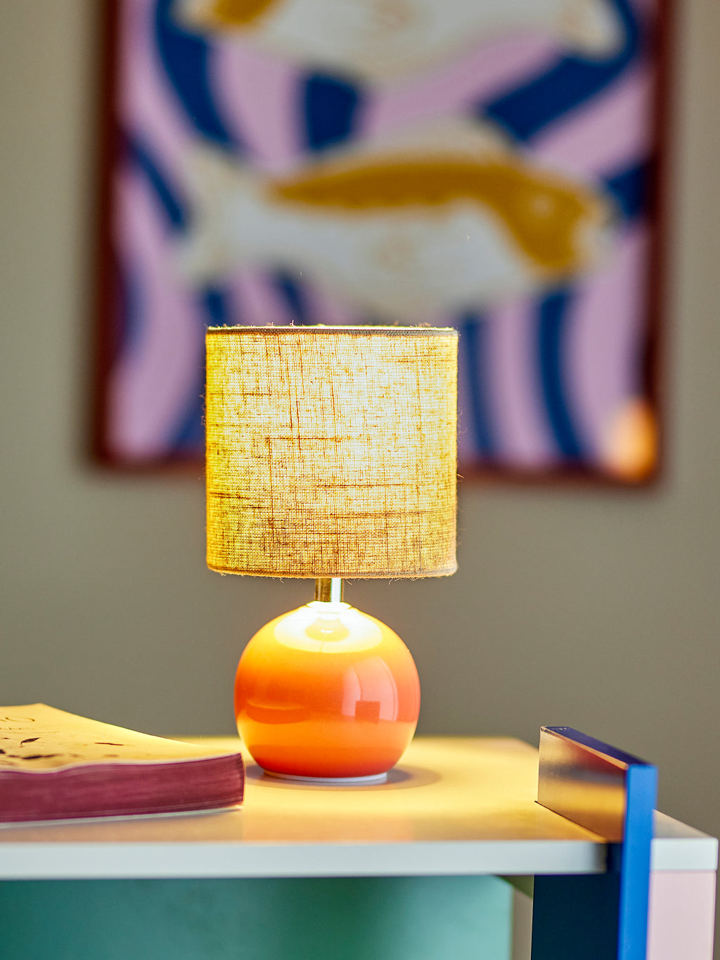 Valdis - Table Lamp - Powder Pink - Stoneware