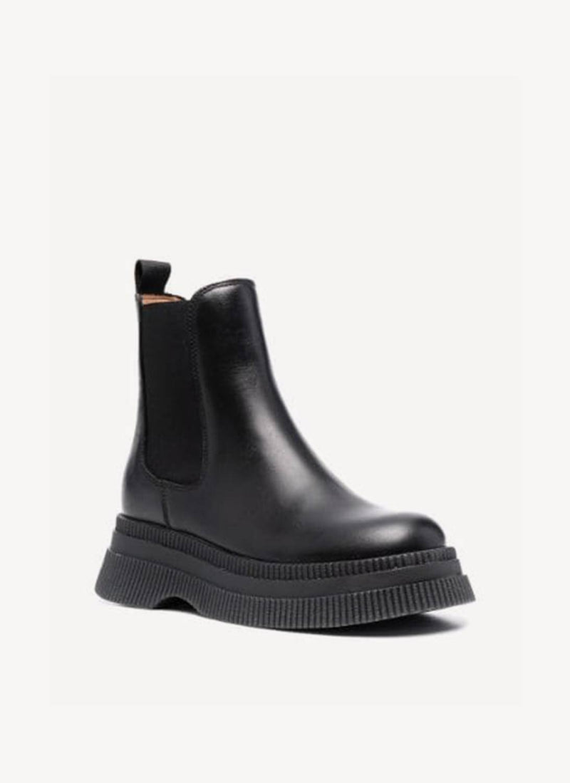 Ganni - Bottines Chelsea Creepers - Noir - Femme