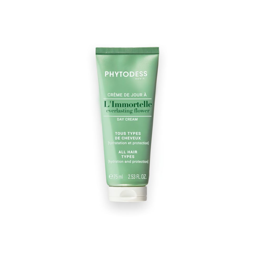 Crème De Jour À L'Immortelle - Tous Types De Cheveux - Hydratation Et Protection