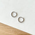 Pendientes mini aro “Lino” plata-Pendientes-instants-plaisirs-Instants Plaisirs • Joyas