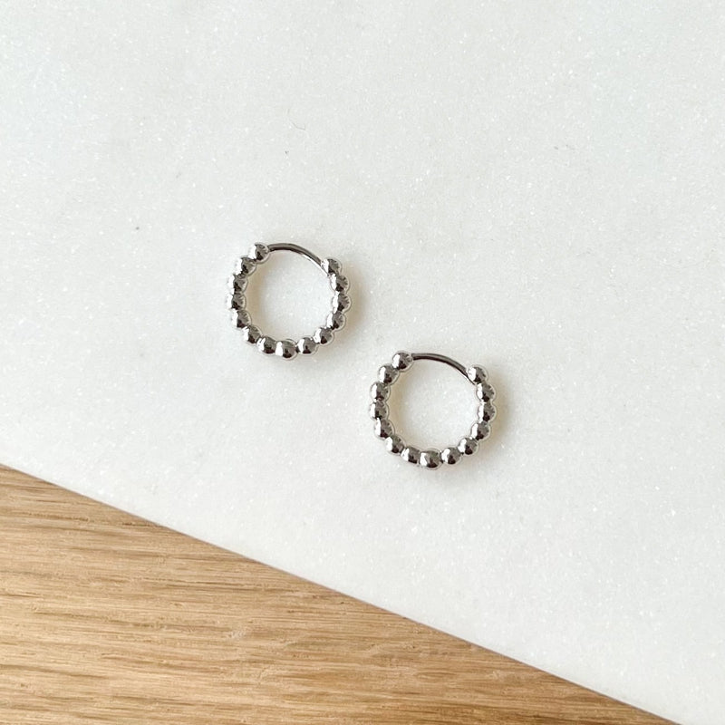 Mini créoles "Lino" argent-Boucles d'oreilles-instants-plaisirs-Instants Plaisirs • Bijoux