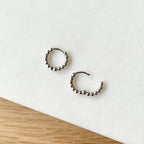 Pendientes mini aro “Lino” plata-Pendientes-instants-plaisirs-Instants Plaisirs • Joyas