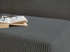 Cristal - 3-Seater Convertible Sofa with Storage Compartment - Corduroy - Dark Grey