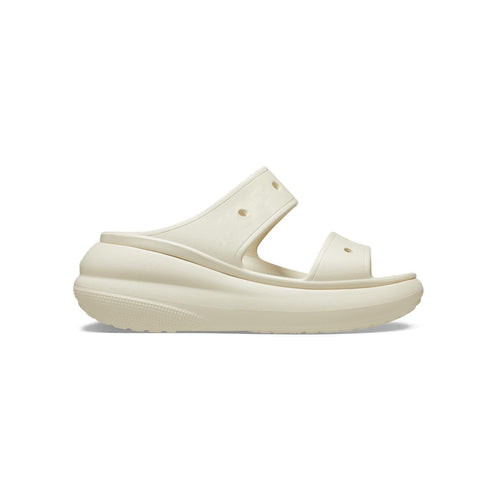 Crocs - Sandales Compensées Classic Crush - Blanc