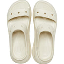 Crocs - Sandales Compensées Classic Crush - Blanc