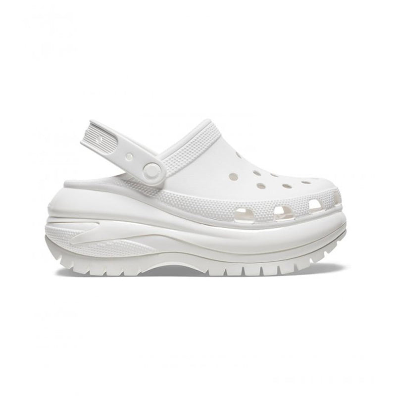 Crocs - Sabots Compensées Classic Mega Crush Clog - Blanc