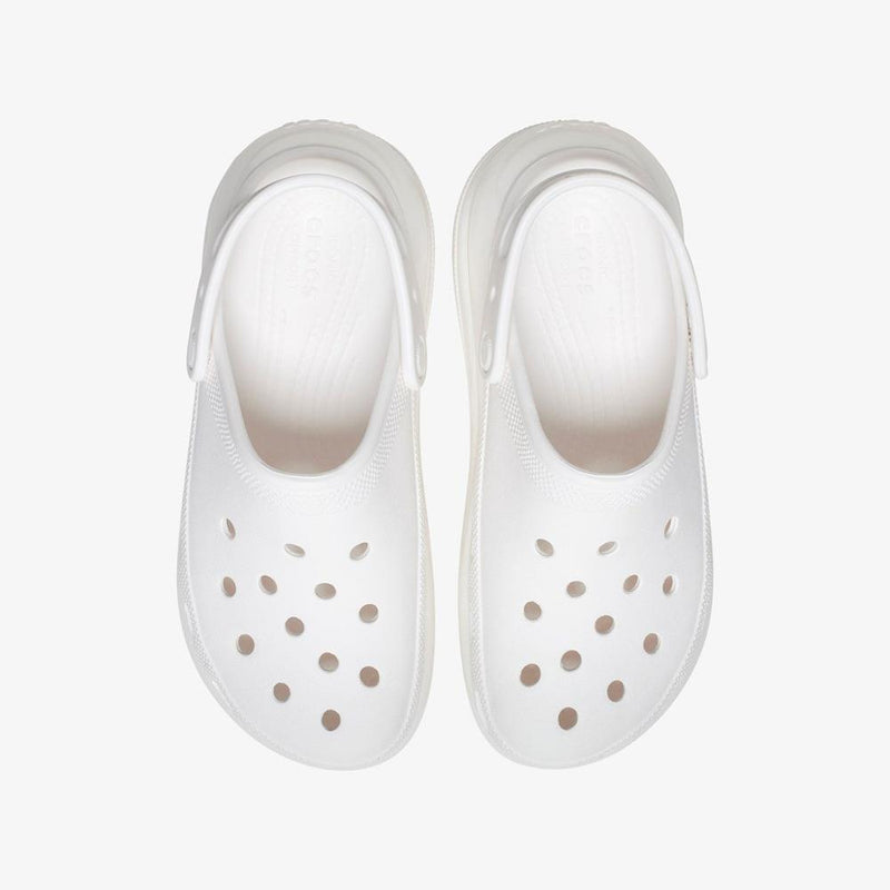 Crocs - Sabots Compensées Classic Mega Crush Clog - Blanc