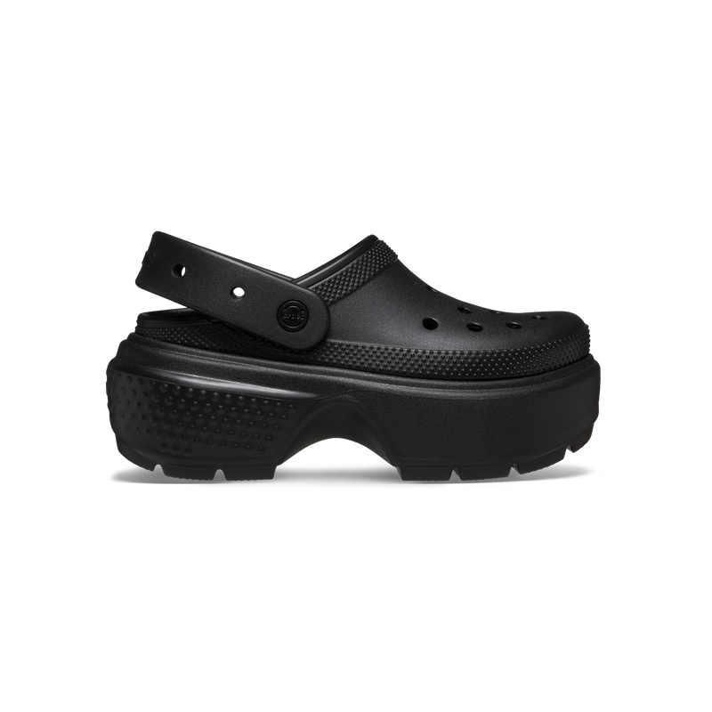 Crocs - Sabots Compensés Stomp Clog Blk - Noir