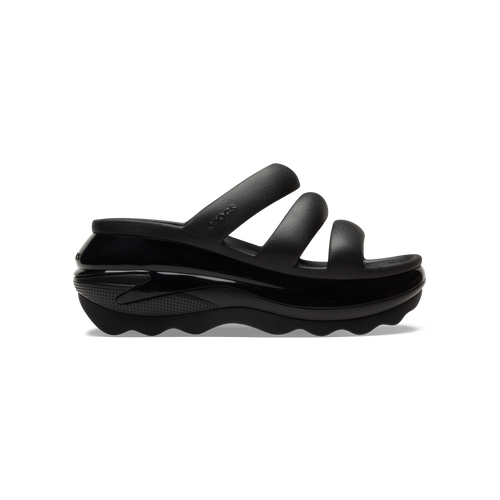 Crocs - Sandales Compensées Mega Crush Triple Strap Blk - Noir