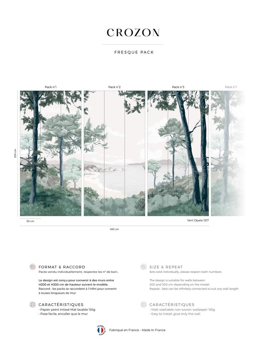 Crozon Fresco - Opal Green