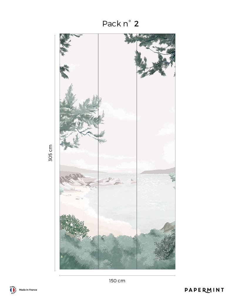 Crozon fresco - Opal green