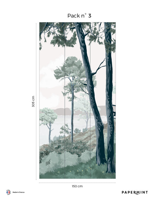 Fresque Crozon - Vert opale