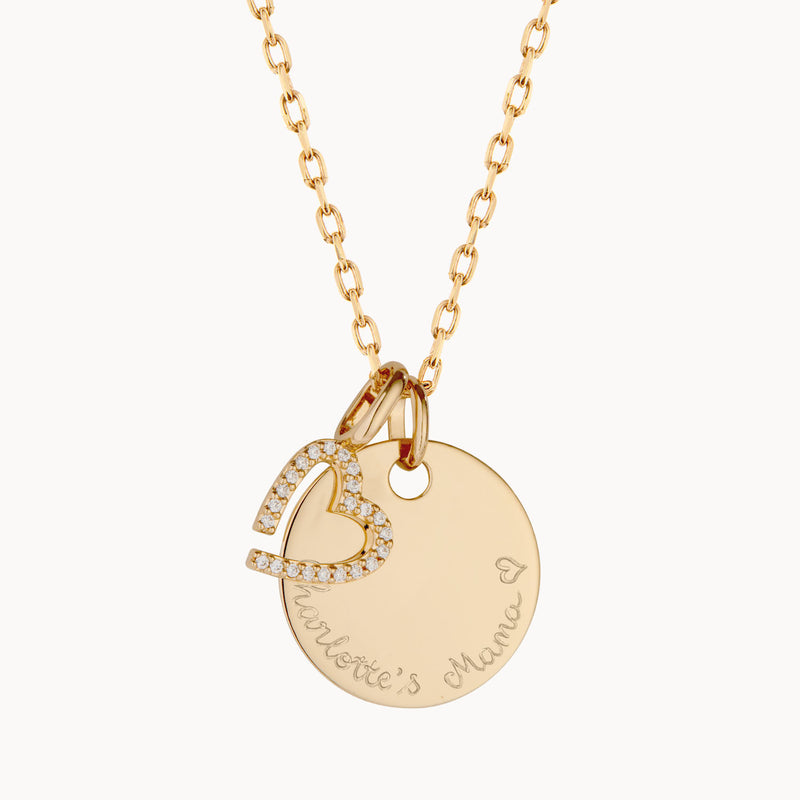 Collier M Cristal Personnalisé