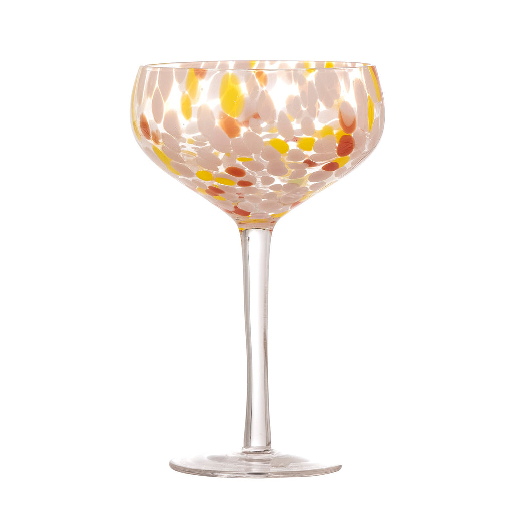 Lilya - Set of 4 Cocktail Glasses - Dusty Pink - Glass