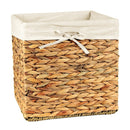 Cube De Rangement En Jacinthe D'Eau - Beige