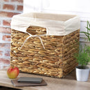 Cube De Rangement En Jacinthe D'Eau - Beige