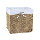 Cube De Rangement Pliable En Jonc De Mer - Beige