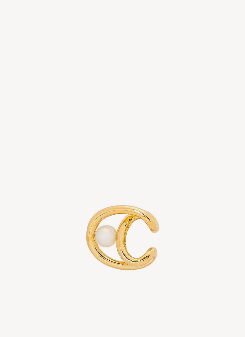 Charlotte Chesnais - Cuff D'Oreille Initial Perle - Gold - Femme