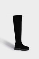 Anaki - Botas sobre la rodilla de gamuza Oulu - Negro