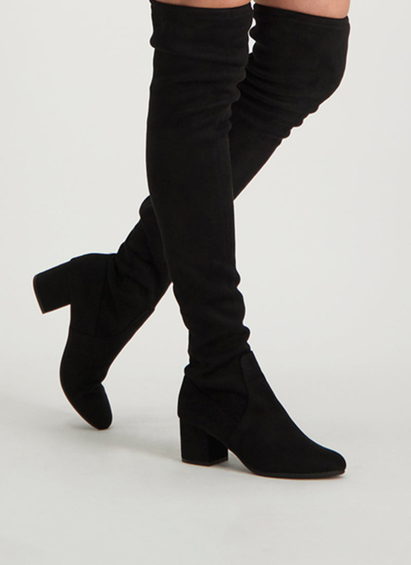 Steve Madden - Cuissardes Suedees Isaac - Black - Femme