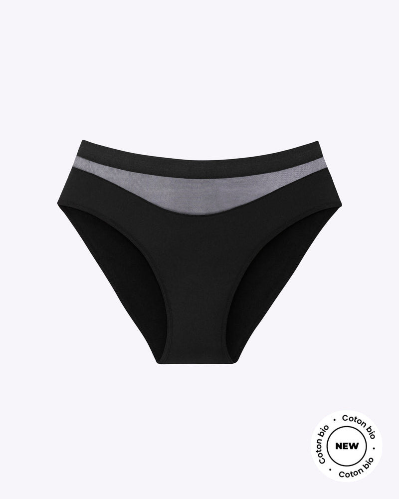 Culotte menstruelle vague noire