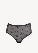 Calvin Klein - Culotte Taille Haute Monogramme Ck One - Black - Femme