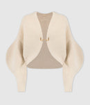 Cult Gaia - Cardigan Devin Off White Melange - Femme