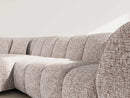Curtis - Corner Sofa With Armrest - 4 Seater - Textured Fabric - Taupe
