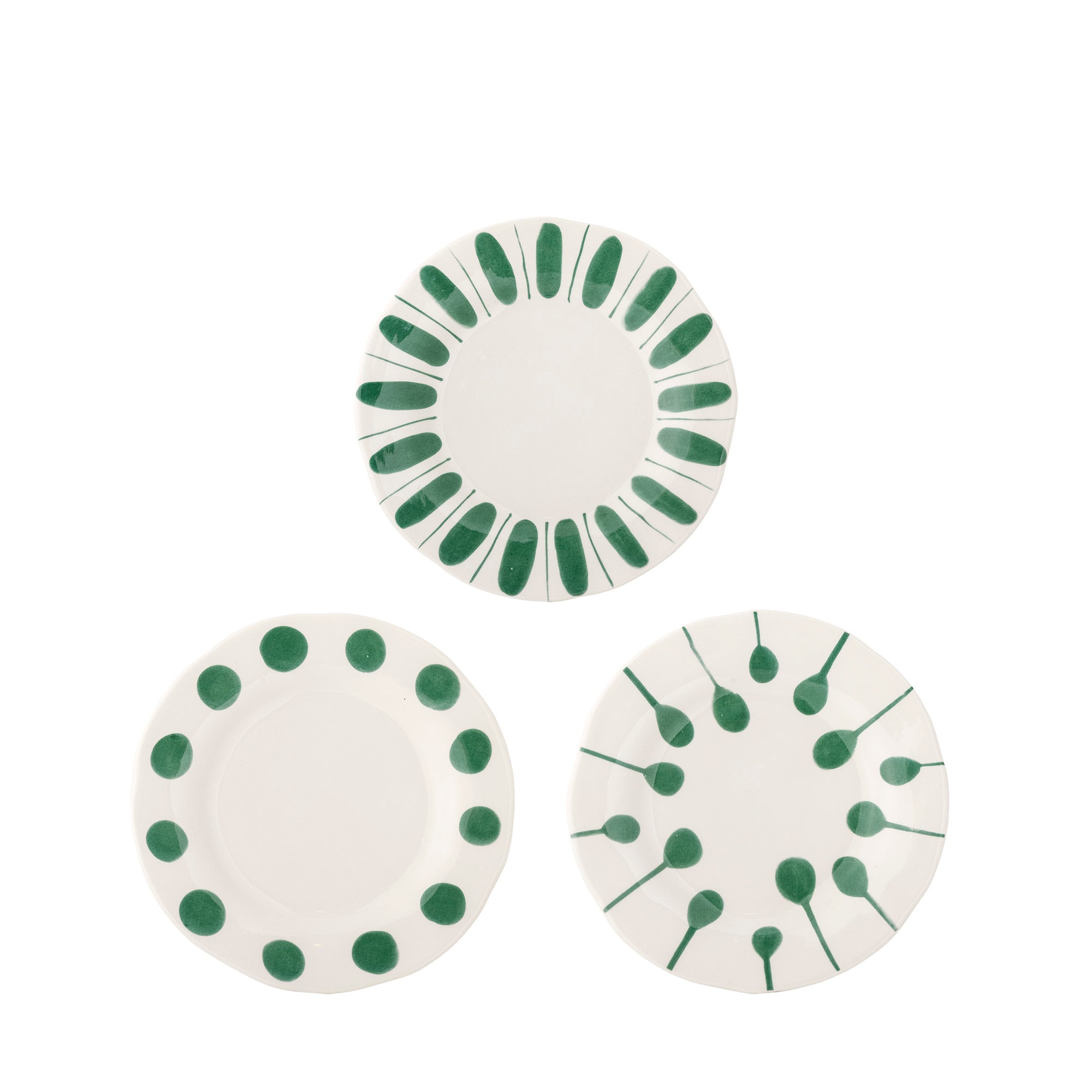 Linora - Plate - Green - Stoneware