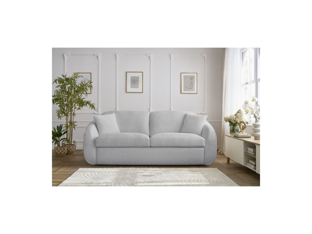 Cezanne - Straight Sofa Bed with Express Opening - Bouclé Fabric