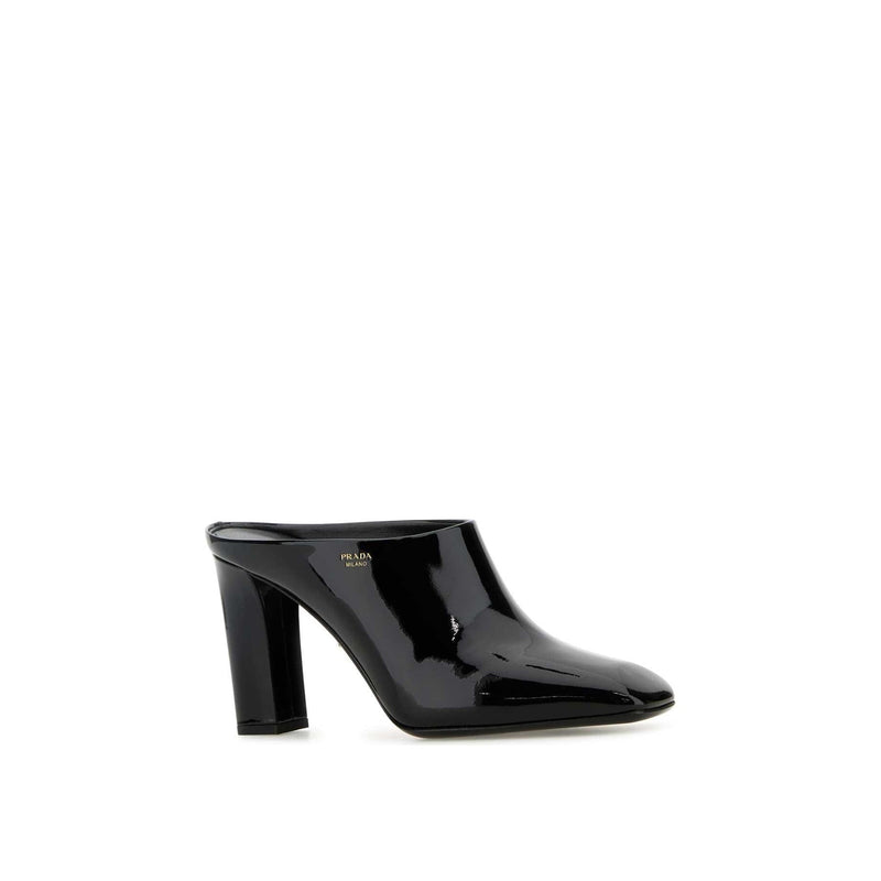 Mules - Prada Leather Mules 85Mm - Black