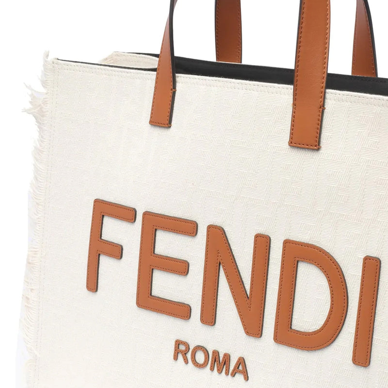 Fendi Ff Shopper Bag - Beige - Woman