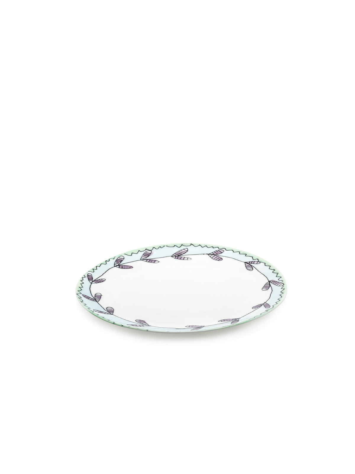 Midnight Flowers - Lot De 2 Assiettes - M - Porcelaine Bone China - Blossom Milk
